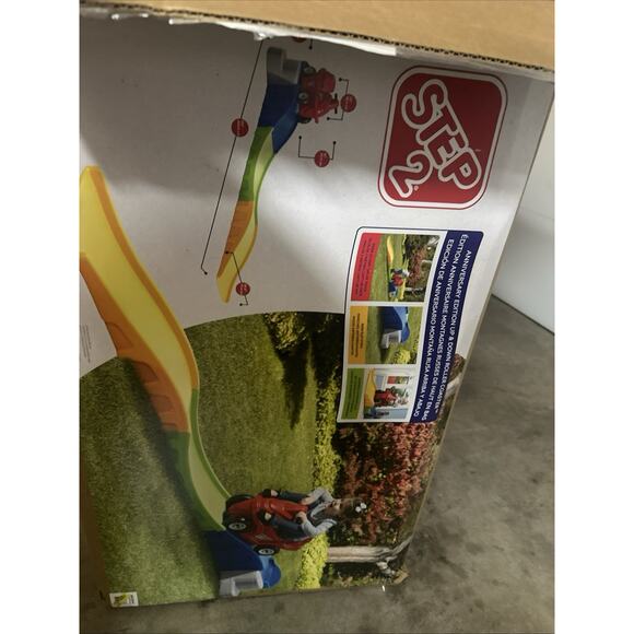 Up & Down Roller Coaster Kids Ride On Toy, Push Car, Indoor/Outdoor Playset - Picture 2 of 8